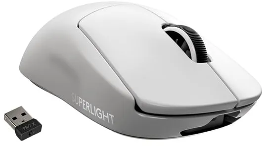 Logitech G PRO X SUPERLIGHT - Spillmus - Optisk - 5 knapper - Hvit