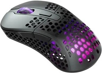 Xtrfy M4 Wireless RGB Gaming Mouse - Black - Trådløs spillmus - Optisk - 6 knapper - Svart med RGB-lys
